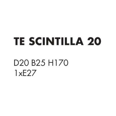 SCINTILLA LAMPADA DA TERRA CROMO DIFFUSORE IN ACRILICO TRASPARENTE 3 MISURE LAMPADINA ATTACCO E27