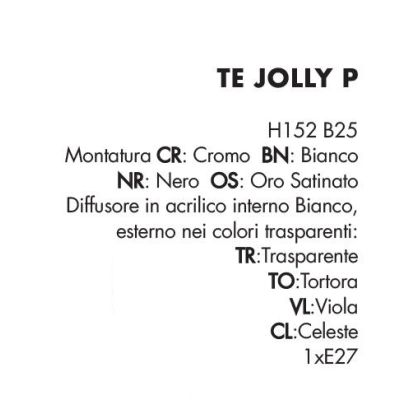 JOLLY PICCOLA LAMPADA DA TERRA CON DIFFUSORE 4 COLORI ECONOMICA DI ILLUMINADO Illuminando - Cristalensi Shop Online