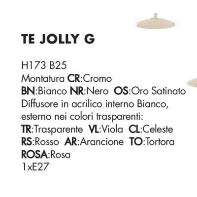 JOLLY PIANTANA GRANDE H 172 CM DIFFUSORE 7 COLORI STELO CROMO DI ILLUMINANDO Illuminando - Cristalensi Shop Online