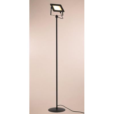 PRATICA LAMPADA DA TERRA LED 30W IN METALLO NERO O BIANCO ECONOMICA Illuminando - Cristalensi Shop Online