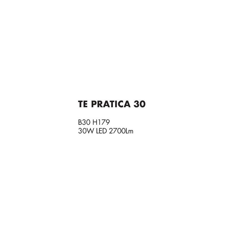 PRATICA LAMPADA DA TERRA LED 30W IN METALLO NERO O BIANCO ECONOMICA Illuminando - Cristalensi Shop Online