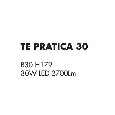 PRATICA LAMPADA DA TERRA LED 30W IN METALLO NERO O BIANCO ECONOMICA Illuminando - Cristalensi Shop Online
