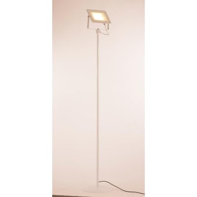 PRATICA LAMPADA DA TERRA LED 30W IN METALLO NERO O BIANCO ECONOMICA Illuminando - Cristalensi Shop Online