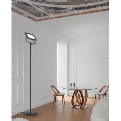 PRATICA LAMPADA DA TERRA LED 50W 4000 LUMEN IN METALLO NERO O BIANCO ECONOMICA Illuminando - Cristalensi Shop Online