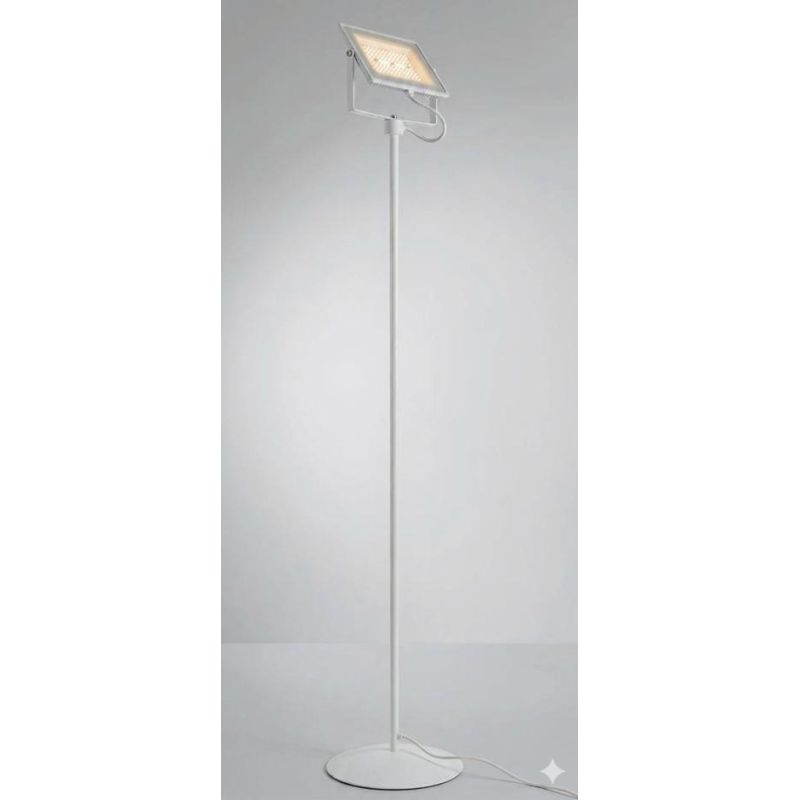 PRATICA LAMPADA DA TERRA LED 100W 8000 LUMEN IN METALLO NERO O BIANCO ECONOMICA Illuminando - Cristalensi Shop Online