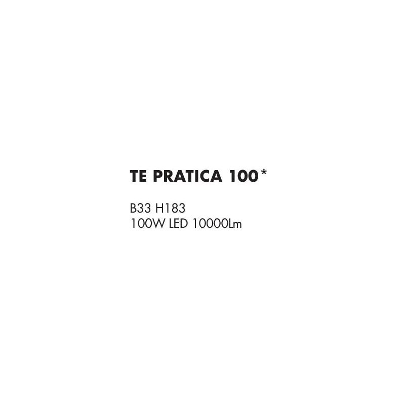 PRATICA LAMPADA DA TERRA LED 100W 8000 LUMEN IN METALLO NERO O BIANCO ECONOMICA Illuminando - Cristalensi Shop Online