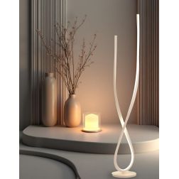 LOVERS PIANTANA SINUOSA A LED LUCE CCT 2700K,3000K,4000K ALLUMINIO 3 COLORI ORIGINALE E MODERNA