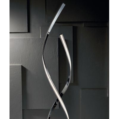 NEBULA LAMPADA DA TERRA ALTEZZA 117 CM LED 22W CROMO LUCIDO MODERNO Illuminando - Cristalensi Shop Online