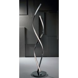 NEBULA LAMPADA DA TERRA ALTEZZA 117 CM LED 22W CROMO LUCIDO MODERNO Illuminando - Cristalensi Shop Online