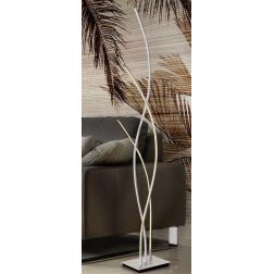 ANELLI LAMPADA DA TERRA METALLO BIANCO LED 35W LUCE CALDA ON/OFF MODERNA Illuminando - Cristalensi Shop Online