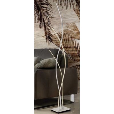 ANELLI LAMPADA DA TERRA METALLO BIANCO LED 35W LUCE CALDA ON/OFF MODERNA Illuminando - Cristalensi Shop Online