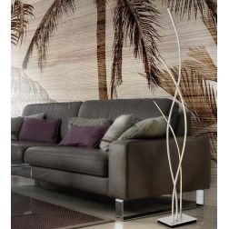 ANELLI LAMPADA DA TERRA METALLO BIANCO LED 35W LUCE CALDA ON/OFF MODERNA Illuminando - Cristalensi Shop Online 2
