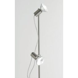 ZEUS PIANTANA 2 LUCI CON FARETTI DIREZIONABILI DI COLORE NICHEL SATINATO Illuminando - Cristalensi Shop Online 2