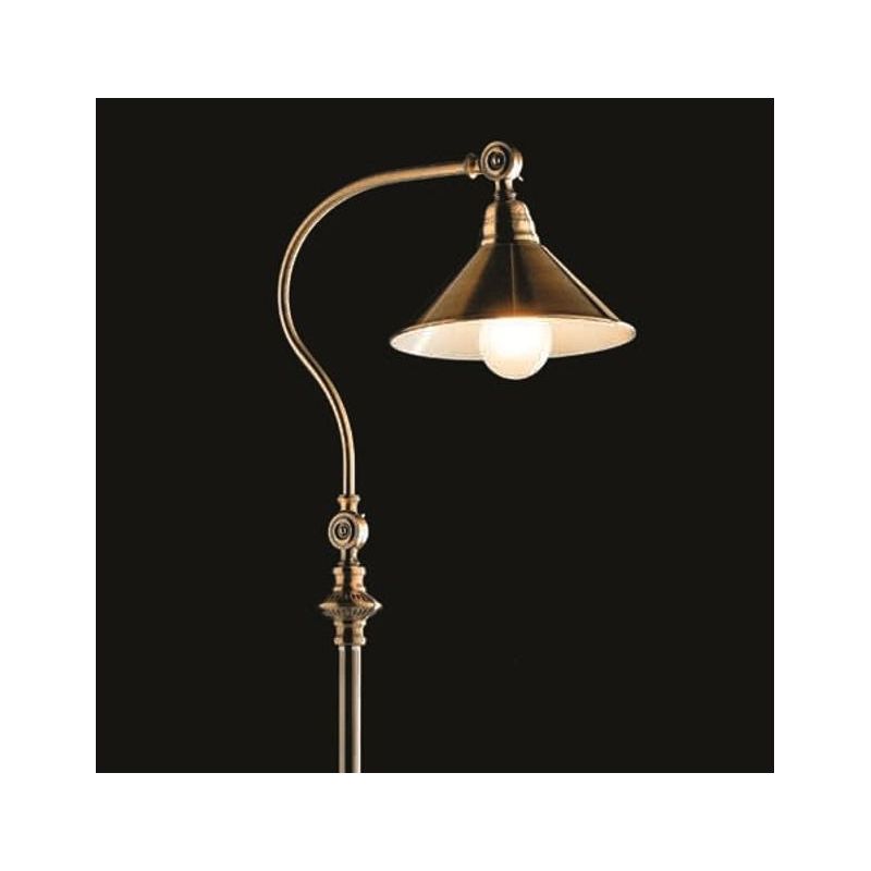 STREET LAMPADA DA TERRA IN METALLO BRUNITO CON SNODO PER INCLINAZIONE DIFFUSORE Illuminando - Cristalensi Shop Online