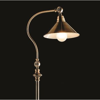 STREET LAMPADA DA TERRA IN METALLO BRUNITO CON SNODO PER INCLINAZIONE DIFFUSORE Illuminando - Cristalensi Shop Online
