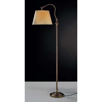 STREET SOFT LAMPADA DA TERRA IN METALLO BRUNITO CON PARALUME IN PERGAMENA CON SNODI Illuminando - Cristalensi Shop Online