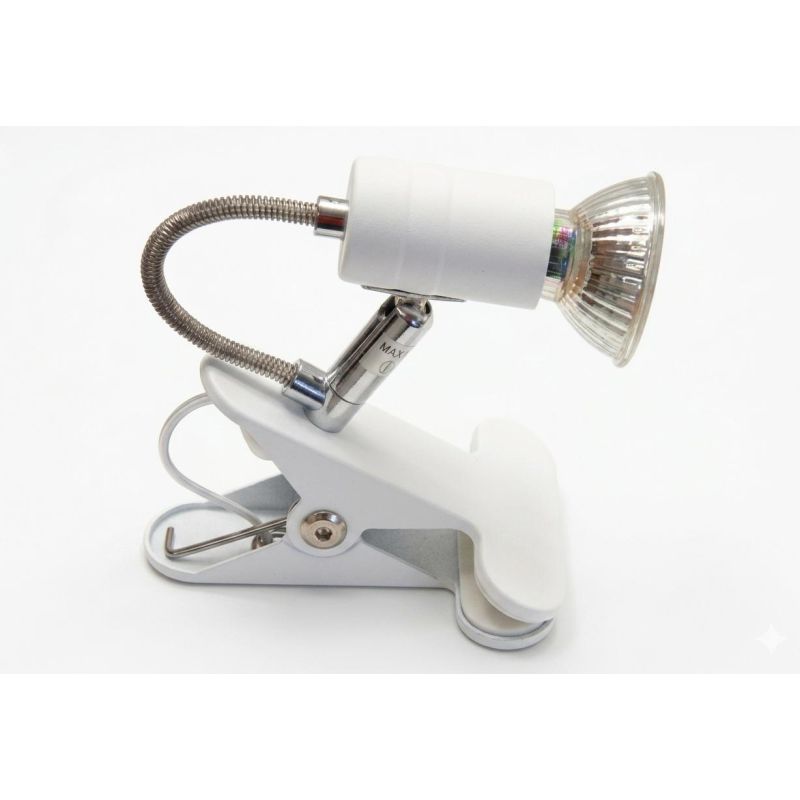 ZELIG PINZA BIANCO,NERO O CROMO FARETTO DIREZIONABILE CON LAMPADINA LED 7W INCLUSA Illuminando - Cristalensi Shop Online