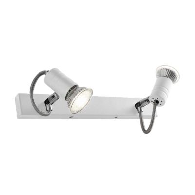 ZELIG 2 BINARIO IN METALLO BIANCO, NERO O CROMO DIREZIONABILE CON LAMPADINE LED Illuminando - Cristalensi Shop Online