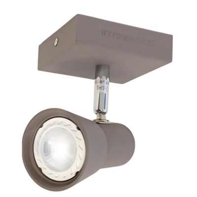 TORCIA 1 SPOT FARETTO DIREZIONABILE BIANCO O MOKA CON LAMPADINE LED DI ILLUMINANDO Illuminando - Cristalensi Shop Online