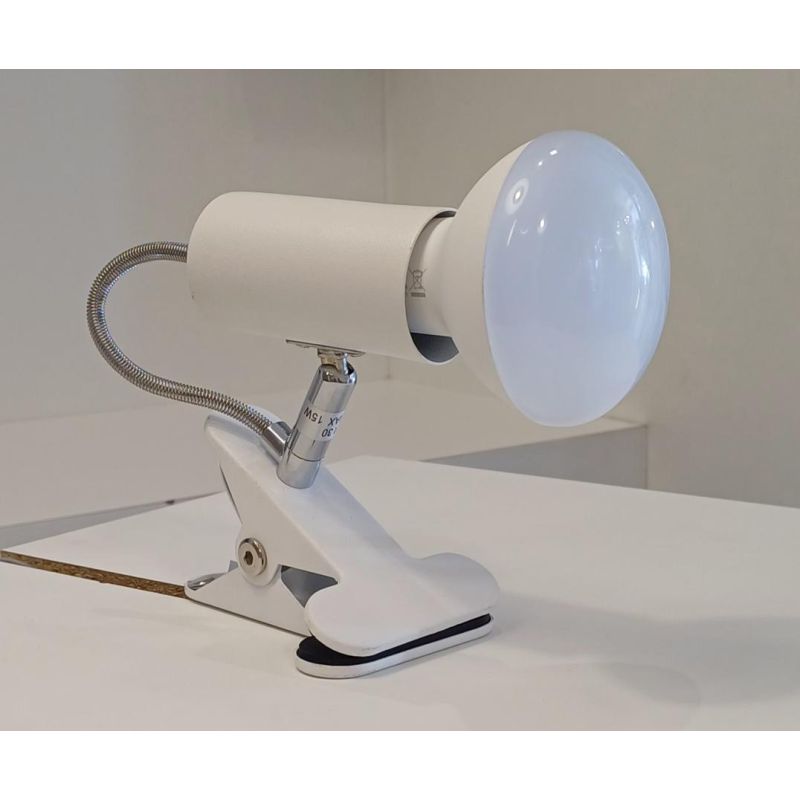 MAGNUM PINZA LED FARETTO BIANCO E CROMO CON LAMPADINA LED INCLUSA DIREZIONABILE Illuminando - Cristalensi Shop Online