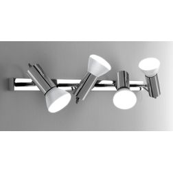 MAGNUM 4 LED BIANCO O CROMO CON LAMPADINE LED INCLUSE SOSTITUIBILI ME DIREZIONABILI Illuminando - Cristalensi Shop Online