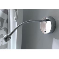 ZIP LED INTEGRATO DA 2W CON FLESSIBILE IN METALLO CROMATO Illuminando - Cristalensi Shop Online