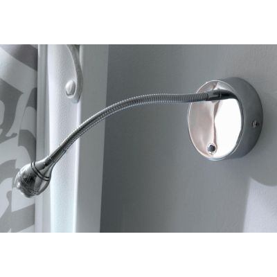 ZIP LED INTEGRATO DA 2W CON FLESSIBILE IN METALLO CROMATO Illuminando - Cristalensi Shop Online