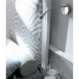 ZIP LED INTEGRATO DA 2W CON FLESSIBILE IN METALLO CROMATO Illuminando - Cristalensi Shop Online 2