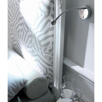ZIP LED INTEGRATO DA 2W CON FLESSIBILE IN METALLO CROMATO Illuminando - Cristalensi Shop Online