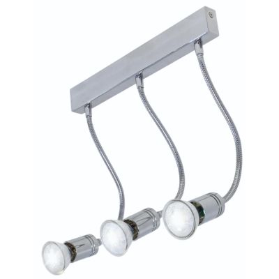 GINEVRA AP3 LED LAMPADA DA PARETE IN METALLO CROMATO CON BRACCI FLESSIBILI Illuminando - Cristalensi Shop Online