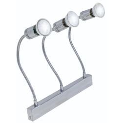 GINEVRA AP3 LED LAMPADA DA PARETE IN METALLO CROMATO CON BRACCI FLESSIBILI Illuminando - Cristalensi Shop Online 2