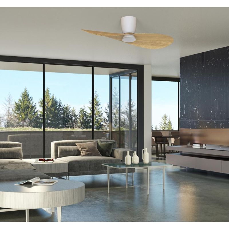 SURFER VENTILATORE D112 CM LED 18W DIMMERABILE 3 FINITURE COLORE CON TELECOMANDO INCLUSO MODERNO