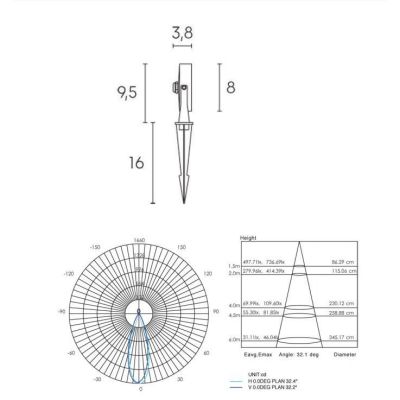 CIAK FARETTO DA ESTERNO IP65 LED 9W ORIENTABILE ANTRACITE CON PICCHETTO INCLUSO Sovil - Cristalensi Shop Online