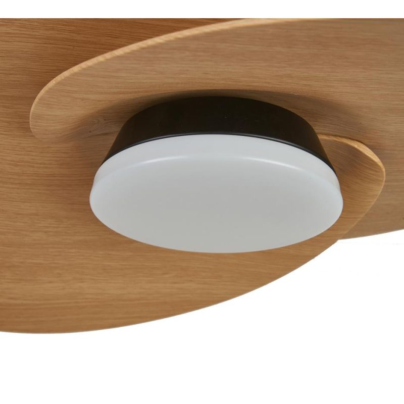 NENUFAR VENTILATORE D74 CM LED 18W DIMMERABILE 3 FINITURE COLORE CON TELECOMANDO INCLUSO MODERNO
