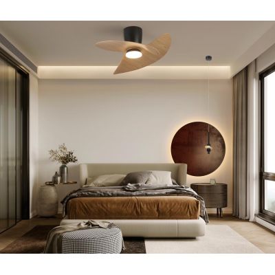 ONA VENTILATORE D70 CM LED 18W DIMMERABILE 3 FINITURE COLORE CON TELECOMANDO INCLUSO MODERNO