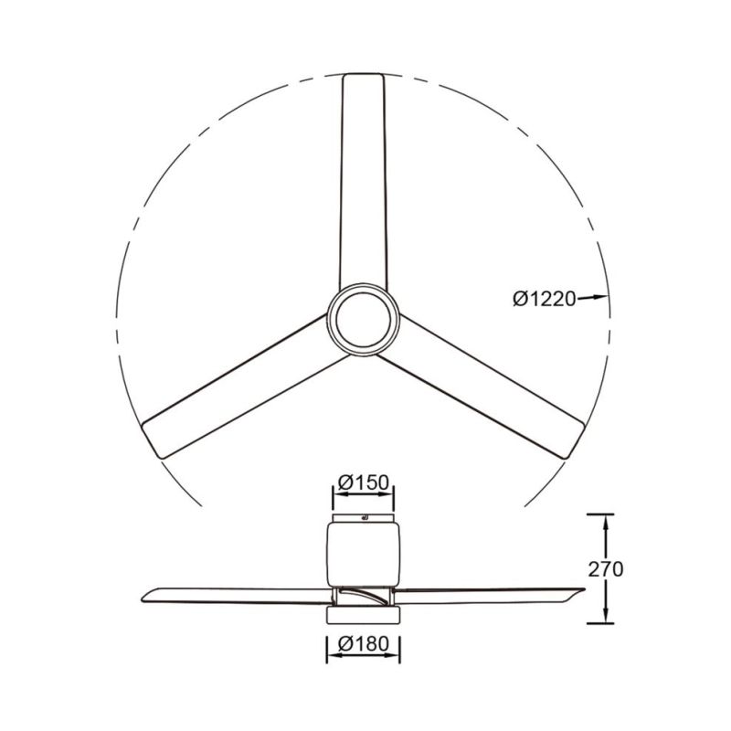 CERAMICA VENTILATORE D122 CM IN CERAMICA 2 COLORI LED 20W DIMMERABILE PALE FINITURA LEGNO TELECOMANDO INCLUSO