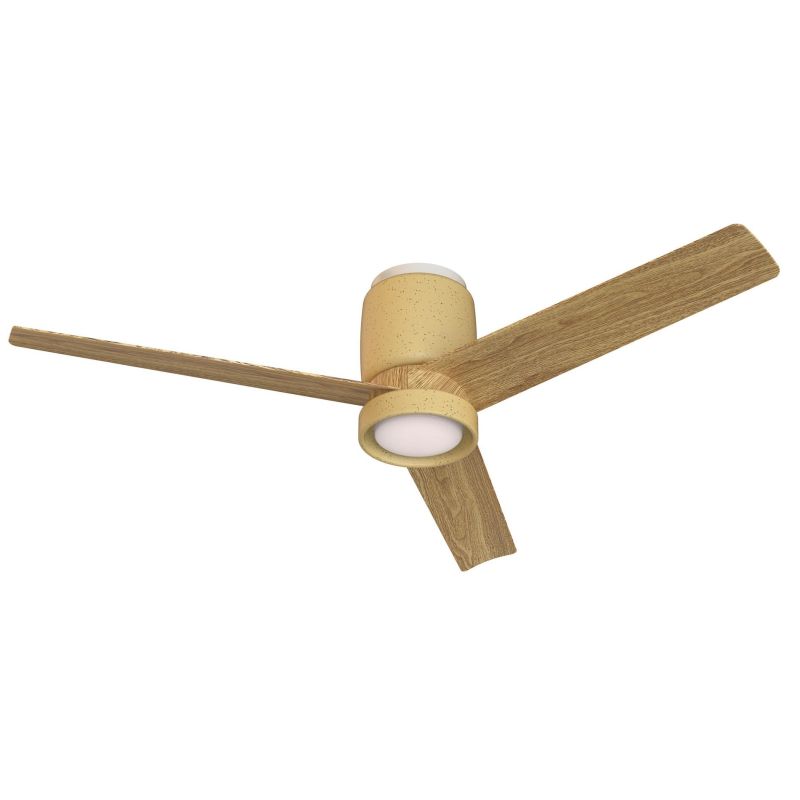 CERAMICA VENTILATORE D122 CM IN CERAMICA 2 COLORI LED 20W DIMMERABILE PALE FINITURA LEGNO TELECOMANDO INCLUSO