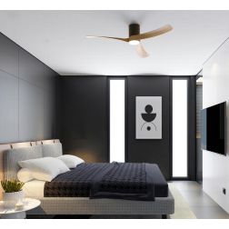 NEMO II VENTILATORE A 3 PALE D132 CM LED 19W LUCE DIMMERABILE 4 COLORI TELECOMANDO INCLUSO 2
