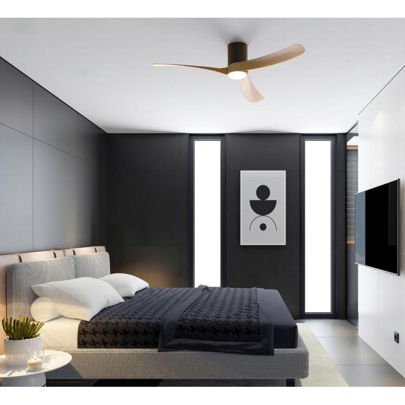 NEMO II VENTILATORE A 3 PALE D132 CM LED 19W LUCE DIMMERABILE 4 COLORI TELECOMANDO INCLUSO