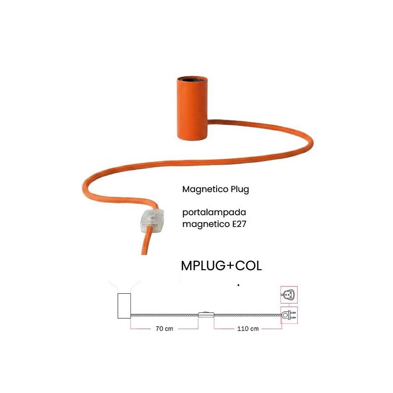 UGO MARIA PICCOLO LUMETTO ORIGINALE IN METALLO 8 COLORI ALTEZZA CM 13.5 CON LAMPADINA INCLUSA DA 7W Filotto News - Cristalensi S