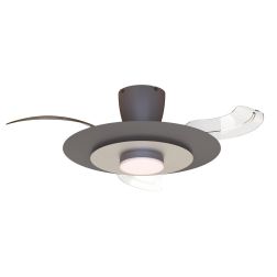 KYOTO VENTILATORE D106 CM CON PALE A SCOMPARSA LED 20W DIMMERABILE 2 COLORI CON TELECOMANDO INCLUSO 2