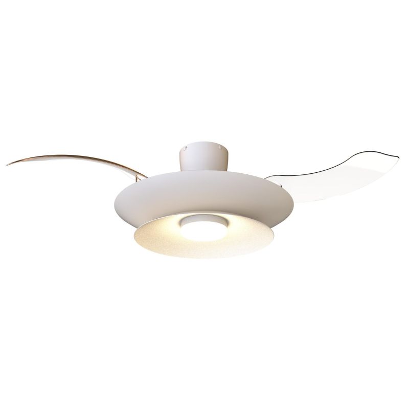 PATAGONIA VENTILATORE CON PALE A SCOMPARSA D106 CM LED 20W DIMMERABILE 2 COLORI CON TELECOMANDO INCLUSO