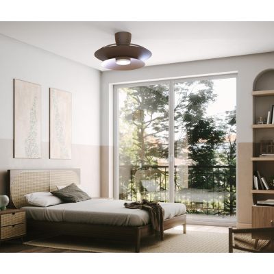 PATAGONIA VENTILATORE CON PALE A SCOMPARSA D106 CM LED 20W DIMMERABILE 2 COLORI CON TELECOMANDO INCLUSO