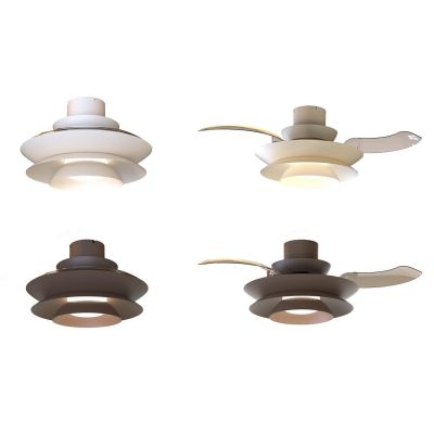 ACONCAGUA VENTILATORE CON PALE A SCOMPARSA D106 CM LED 20W DIMMERABILE 2 COLORI CON TELECOMANDO INCLUSO