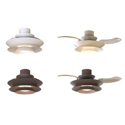 ACONCAGUA VENTILATORE CON PALE A SCOMPARSA D106 CM LED 20W DIMMERABILE 2 COLORI CON TELECOMANDO INCLUSO