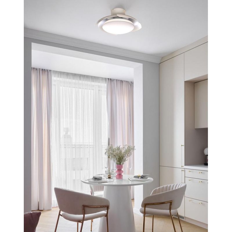 ALOHA II VENTILATORE D83 CM CON PALE A SCOMPARSA LED 40W DIMMERABILE 2 COLORI TELECOMANDO INCLUSO