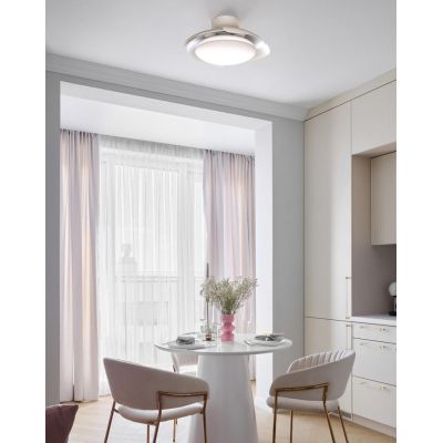 ALOHA II VENTILATORE D83 CM CON PALE A SCOMPARSA LED 40W DIMMERABILE 2 COLORI TELECOMANDO INCLUSO