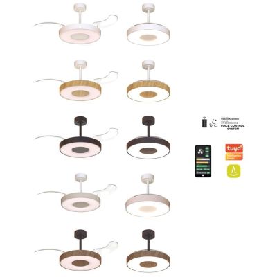 COIN SMART VENTILATORE CON PALE A SCOMPARSA D106 CM LED 40W DIMMERABILE 5 COLORI TELECOMANDO INCLUSO