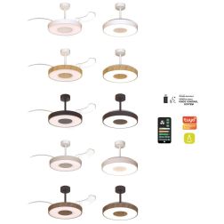 COIN SMART MINI VENTILATORE CON PALE A SCOMPARSA D90 CM LED 36W DIMMERABILE 5 COLORI TELECOMANDO INCLUSO