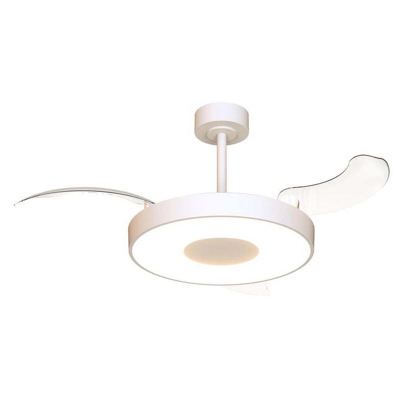COIN SMART MINI VENTILATORE CON PALE A SCOMPARSA D90 CM LED 36W DIMMERABILE 5 COLORI TELECOMANDO INCLUSO